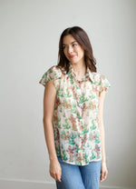 The Retro Cowgirl Collage Flutter Sleeve