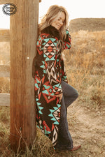 Aztec Knit Duster