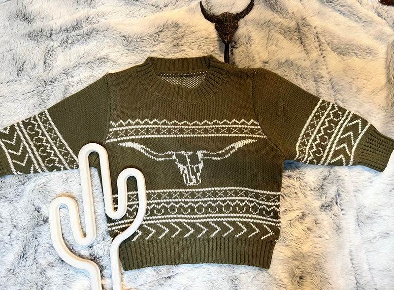 RJ- Laredo Longhorn Sweater