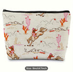 The Pink Posh Cowgirl Makeup Bag