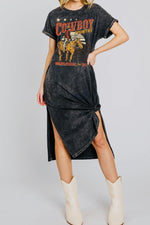 COWBOY COUNTRY MINERAL GRAPHIC DRESS