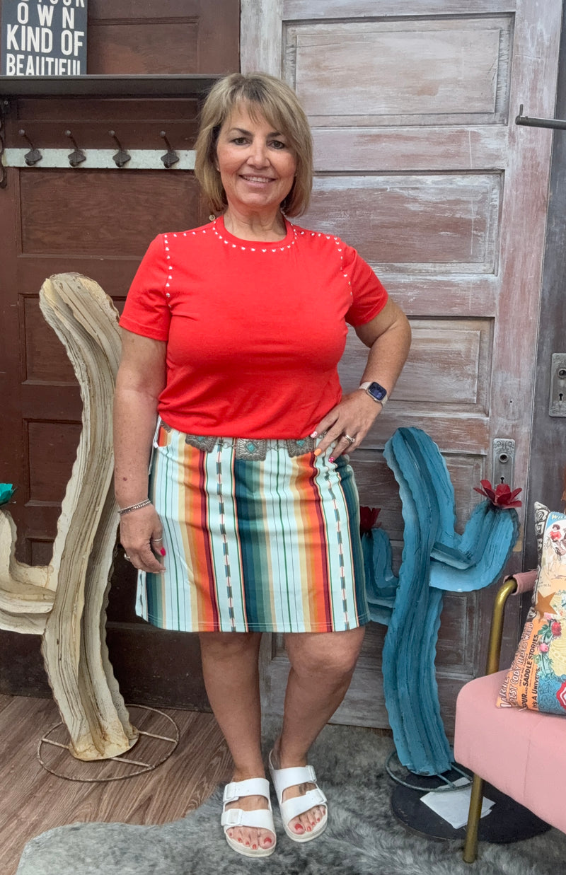 The Sonoma Serape Skort