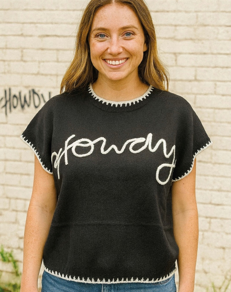 Howdy Sleeveless Sweater