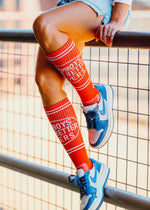 Cactus Alley-Cowboys Make Better Lovers Red Performance Socks