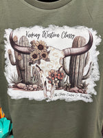 The Classy Whiteout Bull Skull Tank