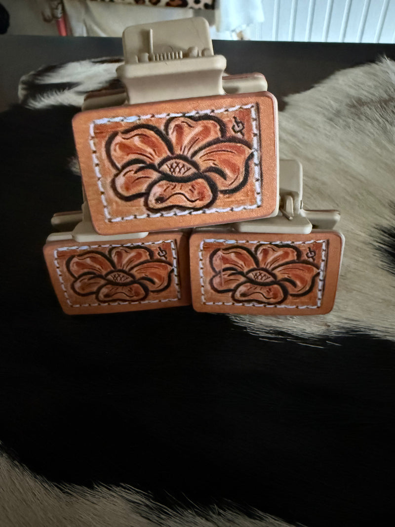 Mine Faux Leather Hair Claws