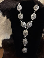 Concho Lariat Necklace
