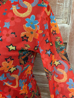 Red Yeehaw Mesh Top