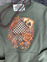 Rustic Western Fall Spade Crewneck