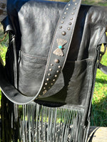 Genuine Leather Fringed Handbag Made in The USA 🇺🇸