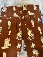 RJ- Brown Rodeo Flare Jeans