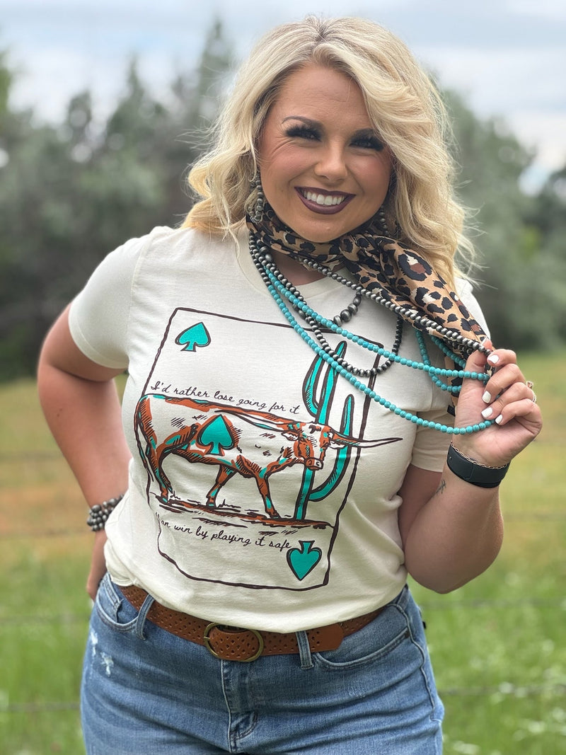Lauren's Ace of Spade Longhorn Tee