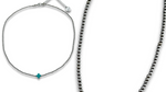 Posh Dainty Turquoise Cross Necklace