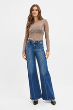 Mid Rise Wide Leg W/ Patch Pocket