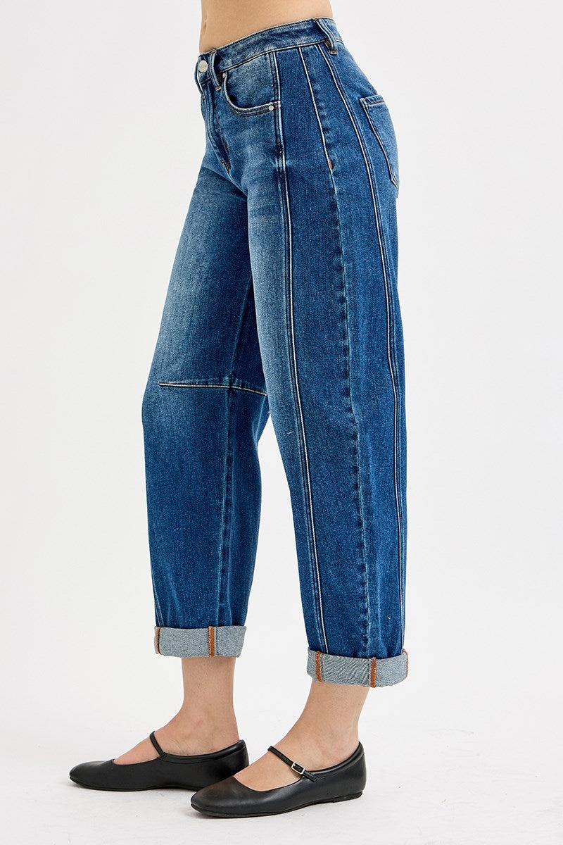 The High Rise Boyfriend Barrel Jeans