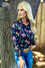 Western Grit Snap Top