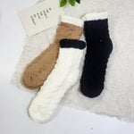 Knitted Pattern Cozy Socks