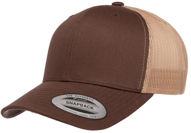 The Park Wholesale - Yupoong 6606T Retro Trucker Hat, Baseball Cap with Mesh Back, 2-Tone Colors - YP Classics®: Moss/Khaki