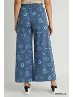French Terry Western Print Pants