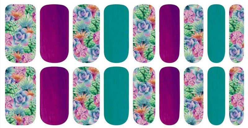 Dusti Rhoads - Sweet Succulent Cactus Western Nail Polish Strips