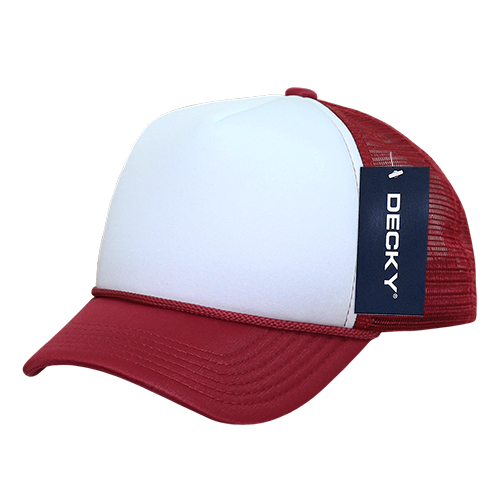 The Park Wholesale - Decky 7010 - Kids, Youth Trucker Foam Hats, Mesh Back - 7010: Sky/White