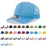 The Park Wholesale - Decky 6025 - Mid Profile, 5 Panel Foam Trucker Hat - 6025: Sky Blue