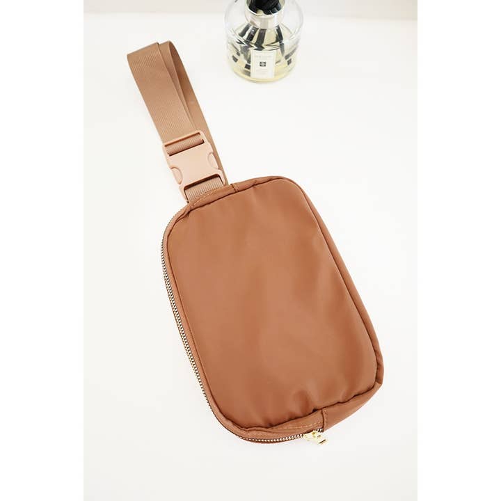 Solid Crossbody Belt Bag