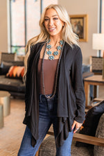 Soft Drape Open Cardigan