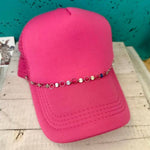 TURQUOISE & Gold Trucker Hat Chain