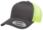 The Park Wholesale - Yupoong 6606T Retro Trucker Hat, Baseball Cap with Mesh Back, 2-Tone Colors - YP Classics®: Moss/Khaki