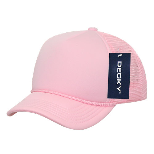 The Park Wholesale - Decky 7010 - Kids, Youth Trucker Foam Hats, Mesh Back - 7010: Pink/White