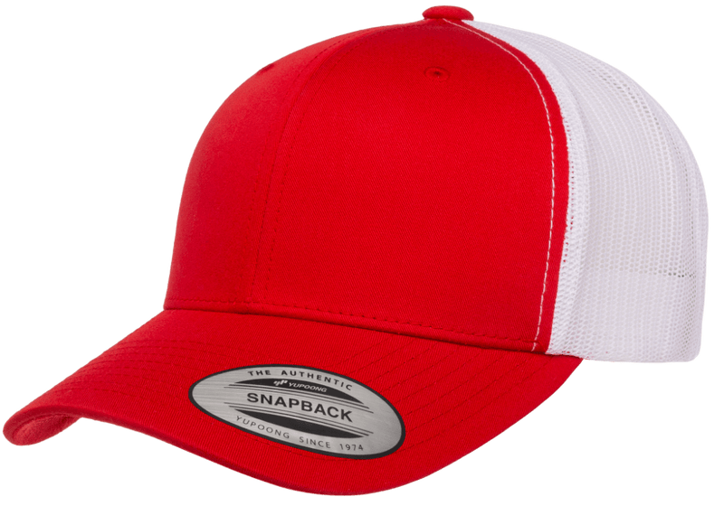 The Park Wholesale - Yupoong 6606T Retro Trucker Hat, Baseball Cap with Mesh Back, 2-Tone Colors - YP Classics®: Moss/Khaki