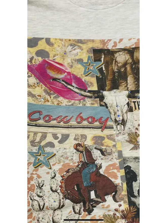 Bedazzled More Cowboy's Please Graphic T