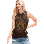 GIDDY UP COWBOY TANK TOP in Mustard or Black