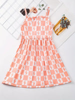 Girls Western Cactus Print Sun Dress