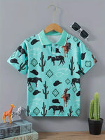 Boys Cowboy Adventure Polo Shirt