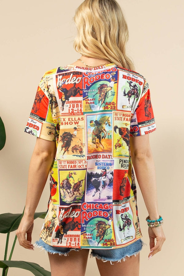 Western Vintage Print Tee