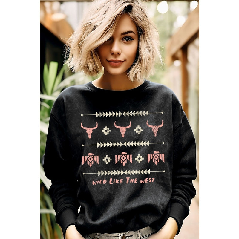 Wild Like The West Graphic Sweatshirt