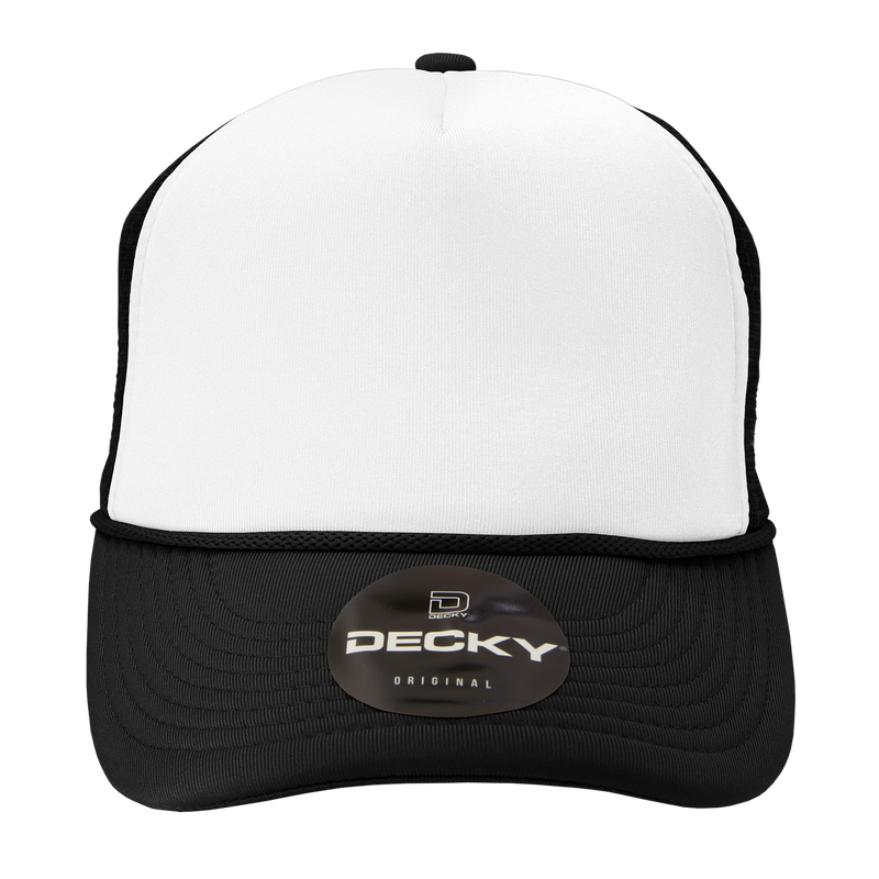 The Park Wholesale - Blank Trucker Foam Mesh 2-Tone Hats - Decky 210/6025: Navy