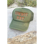 Trendy Cowboy Hat "Mesh Trucker Hat"