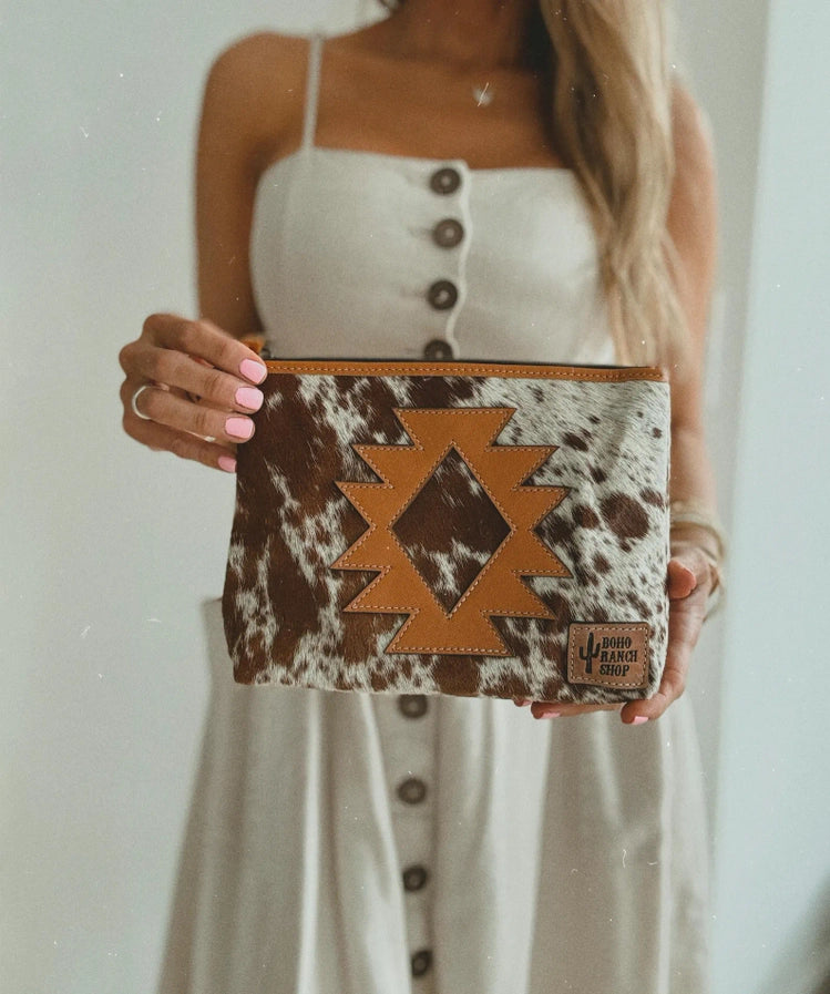 Genuine Cowhide Makeup Bag