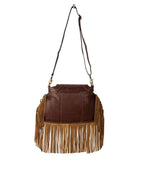 Classic Country Fringed Hand Tooled Bag