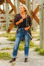 The Black Mesh Cowboy Boots 3/4 Sleeve
