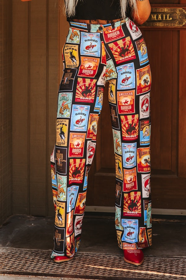 The Rodeo Collage Printed Pants