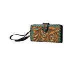 Western Swing Hand-Tooled Wristlet