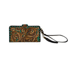 Western Swing Hand-Tooled Wristlet