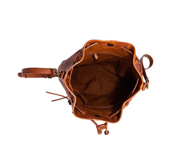 McKennon Trail Leather Bucket Bag