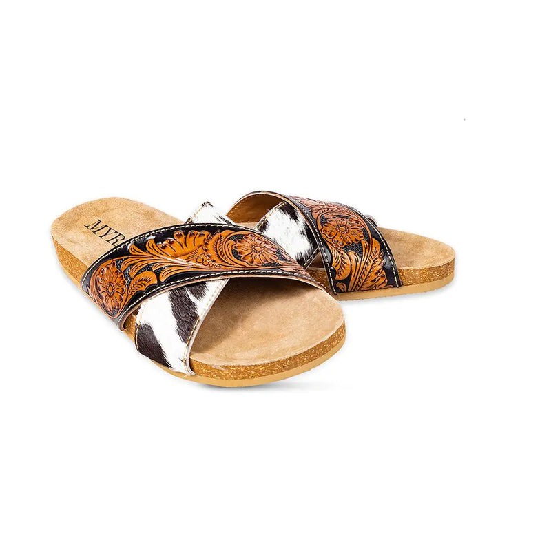 Nevada Hand-Tooled Sandal