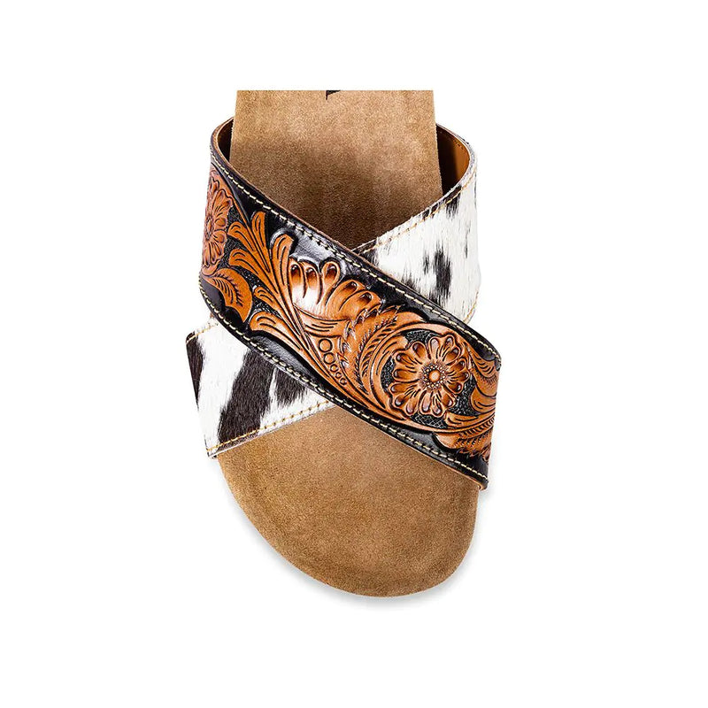 Nevada Hand-Tooled Sandal