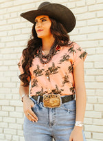 The Peachy Cowboy Pearl Snap